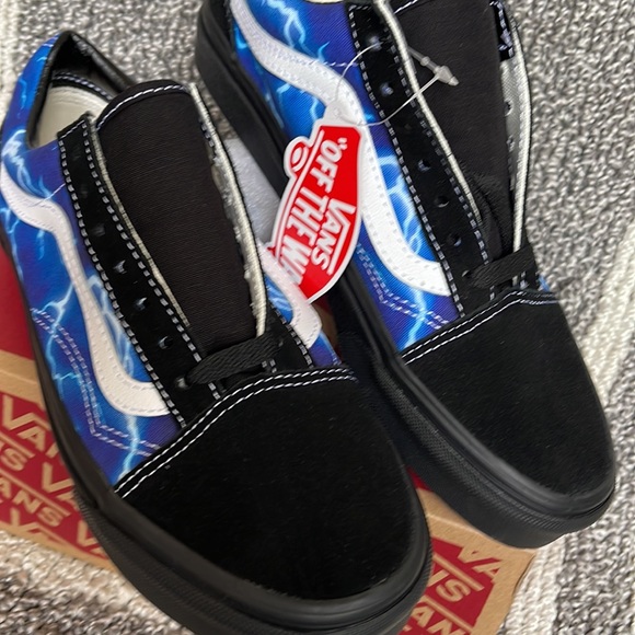 Vans Old Skool Lightning Black/Blue WMNS - Picture 7 of 16